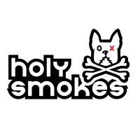 Holy Smokes smoke shop logo - Similar company to Elevated Exotics