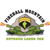 Fireball Mountain Outdoor Laser Tag logo - Similar company to Recaglo