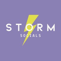 Storm Socials logo - Similar company to Fire + Alchemy Wellbeing Collective