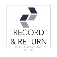 Record and Return Title Agency, Inc. logo - Similar company to Thoroughbred Title Services