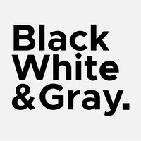 Black White & Gray logo - Similar company to New Wave Studios