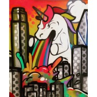 Rainbow Vomit logo - Similar company to Gaspedal