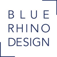 Blue Rhino Design logo - Similar company to Split Rock Studios - Exhibit Design / Build