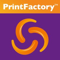 PrintFactory logo - Similar company to Caldera