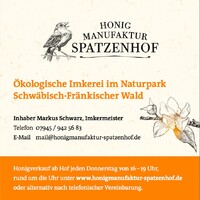 Honig-Manufaktur Spatzenhof - Bioland Imkerei im Naturpark Schwäbisch-Fränkischer Wald logo - Similar company to Huneebee Project