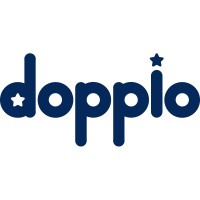 Doppio Official logo - Similar company to Amazon Colours