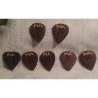 mh Handmade Guitar Picks logo - Similar company to Black Bosk