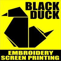 Black Duck Embroidery and Screen Printing logo - Similar company to Tonic Studios - Screen Printing & Design