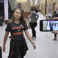 Greta Tintin Eleonora Ernman Thunberg on Telegram by GRT : Swedish environmental activist logo - Similar company to Oc Media