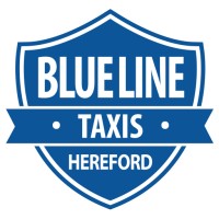 Blue Line Taxis - Herefordshire Taxi and Private Hire logo - Similar company to Co-Op Cabs/Crown Taxi