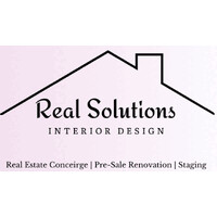 REAL Solutions Interior Design + Staging logo - Similar company to Sketch. A Design Studio