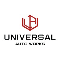 Universal Auto Works logo - Similar company to Galaxy Auto Works. Luxury & Supercar Service Center.