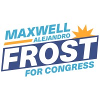 Maxwell Alejandro Frost for Congress logo - Similar company to Democracy Spring