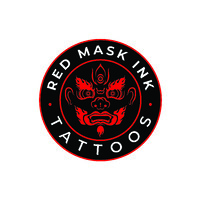 Red Mask Ink Tattoos logo - Similar company to Modern Ink Tattoos
