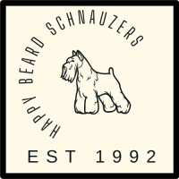 Happy Beard Schnauzers logo - Similar company to All Over The Map Patches