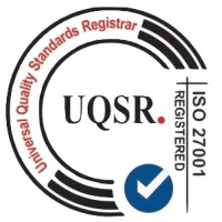 UQSR- ISO 27001 Certification logo - Similar company to M.N.M. Engineering L.T.D