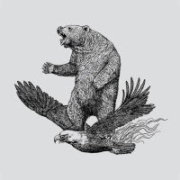 Bear Meets Eagle On Fire logo - Similar company to Plus Also Studios