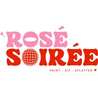Rosé Soirée - Paint, Sip & Splatter logo - Similar company to Champainting - A Paint And Sip Experience