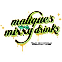 Malique's Mixxy Drinks logo - Similar company to Sendsational Text