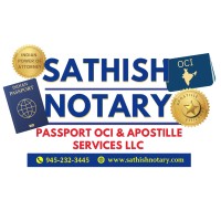 Sathish Notary Passport OCI & Apostille Services LLC logo - Similar company to Sathish