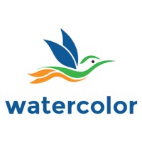 Watercolor logo - Similar company to مركز اورا لتعليم الرسم