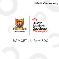 RGMCET X UiPath SDC logo - Similar company to Uipath Kju
