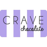 C R A V E chocolate logo - Similar company to The Good Chocolate - Real Happiness - Zero Sugar - Keto Friendly - Bean To Bar
