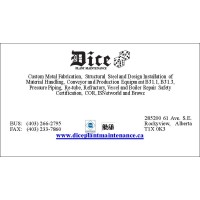 Dice Plant Maintenance Contractors Ltd logo - Similar company to C2 Millwright And Machining