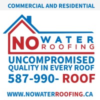 No Water Roofing - Edmonton's Flat Roofing Commercial & Residential Experts - Low Slope Replacements logo - Similar company to Upper Hand Roofing