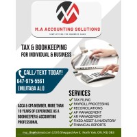 M.A Accounting Solutions logo - Similar company to Aubooks.Ca