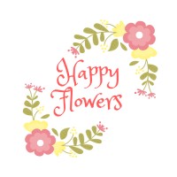 Happy Flowers logo - Similar company to Botana Flowers - Toronto Florist