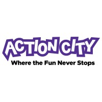 Action City Fun Center and Trampoline Park logo - Similar company to Levity Trampoline Park Uruguay