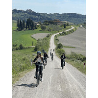 Biking Tuscany Tour - Anfiteatro Fonte Mazzola - E-bike tour & E-Gravel tour logo - Similar company to Franchetti Design