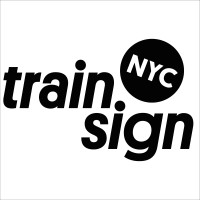 NYC Train Sign logo - Similar company to Design By Deborah Tips