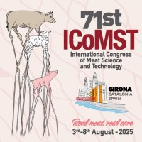 International Congress of Meat Science and Technology (ICoMST 2025 – Girona) logo - Similar company to Bioinnovation Zone (Biz)