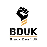 Black Deaf UK logo - Similar company to Manchester Deaf Centre