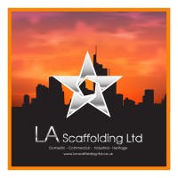 LA Scaffolding logo - Similar company to Ttag Ltd - Brickwork & Scaffolding