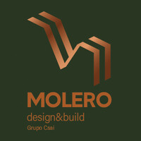 Molero Design & Build logo - Similar company to Dharma. Artisan Geometry