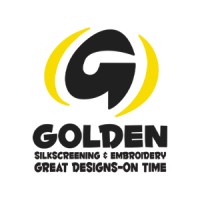 Golden Silkscreening & Embroidery logo - Similar company to Stoodis Screen Printing & Embroidery