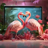 Two Flamingos logo - Similar company to Kryptodian