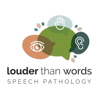 Louder Than Words Speech Pathology logo - Similar company to Blended Therapy Services