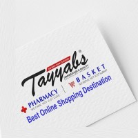 Tayyabs pharmacy and basket logo - Similar company to Click Pharmacy Canada