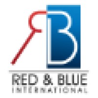 Red & Blue International logo - Similar company to Wolfe Adventures & Tours, Llc