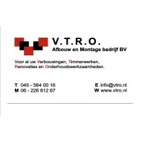 V.T.R.O. Afbouw en Montagebedrijf BV logo - Similar company to Van De Water Bouw | Onderhoud