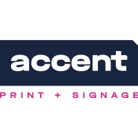 Accent Print + Signage logo - Similar company to Print X One