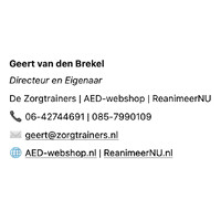 AED-webshop | Verkoop AED's | Eigenaar: Geert van den Brekel logo - Similar company to Hendriks Deco Bv
