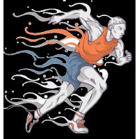 The Running Monk logo - Similar company to Journie