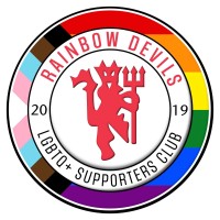 Rainbow Devils - Manchester United’s LGBTQ+ Supporters’ Club logo - Similar company to Manchester Laces