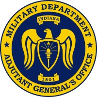 Military Department of Indiana, Adjutant General's Office logo - Similar company to Gunsitters- Secure Firearm Storage