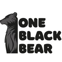 One Black Bear logo - Similar company to Mooch Creative Studio